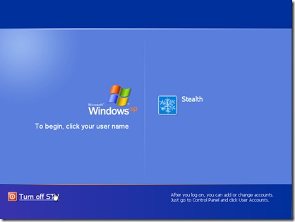 пользователи XP экран входа в систему