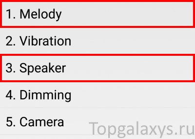 Тестовое меню для проверки звука на Galaxy S9