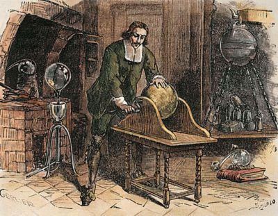 Модель электростатического генератора Герике