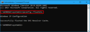 ipconfig\flushdns