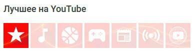 категории лучшего видео на YouTube