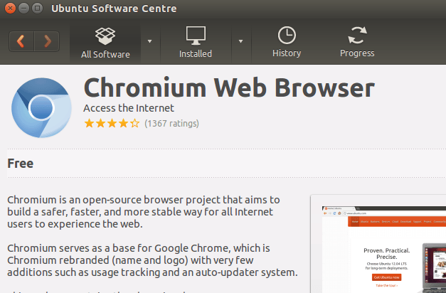 Браузер Chromium в репозитории Linux