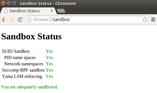 Песочница браузера Chrome в Linux