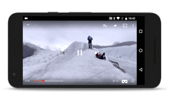 Переключения плеера YouTube на стереоскопический режим