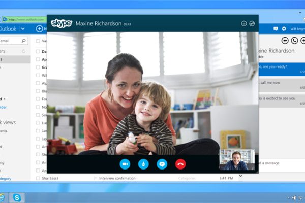 Skype подключили к Outlook