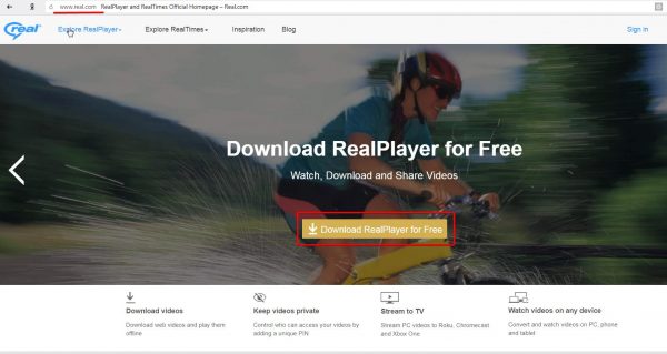 Официальный сайт RealPlayer