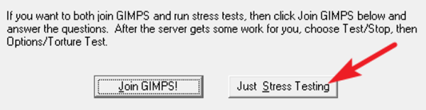 Переход к простому стресс тестированию в Prime95