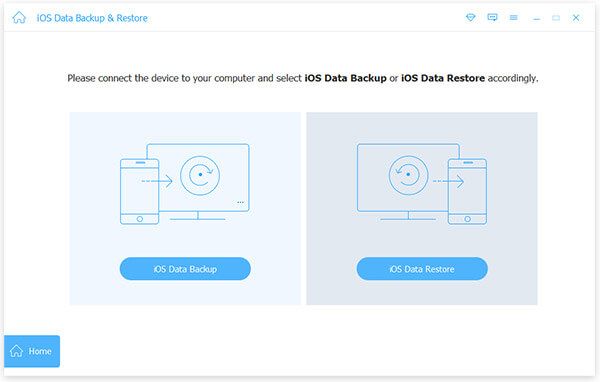 Введите iOS Data Backup