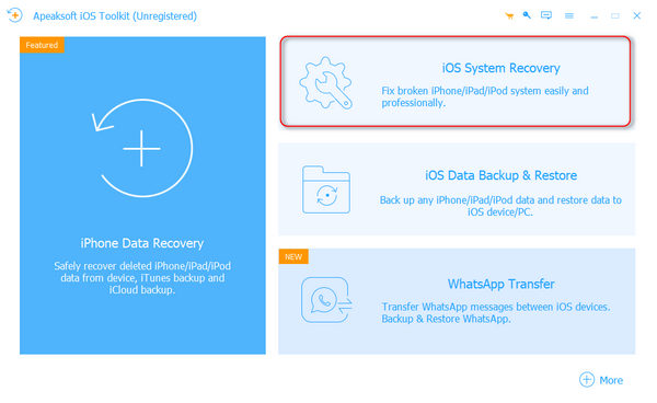 Запустить восстановление системы iOS