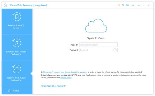 Восстановить удаленные фотографии из iCloud Backup