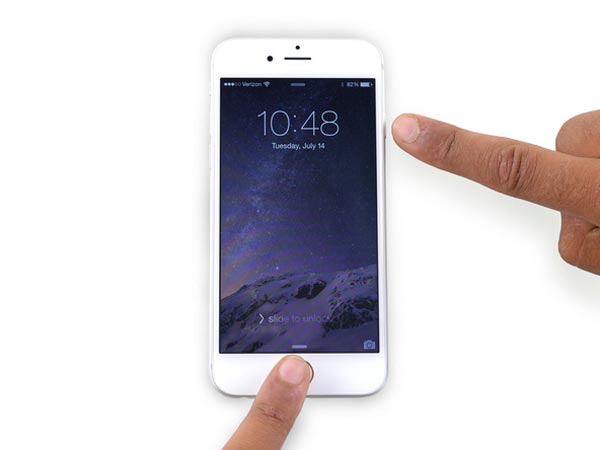 Принудительно перезагрузить iPhone 6