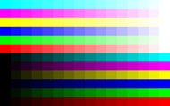 16-level color gradation (1680 × 1050 dots)