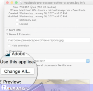 Associate software with AI file on Mac