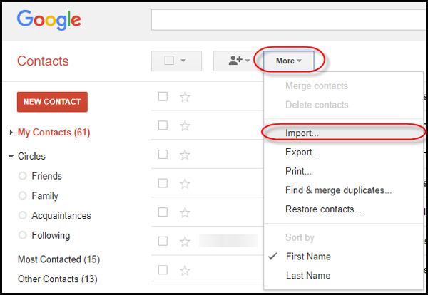 перенести icloud контакт на андроид с помощью gmail