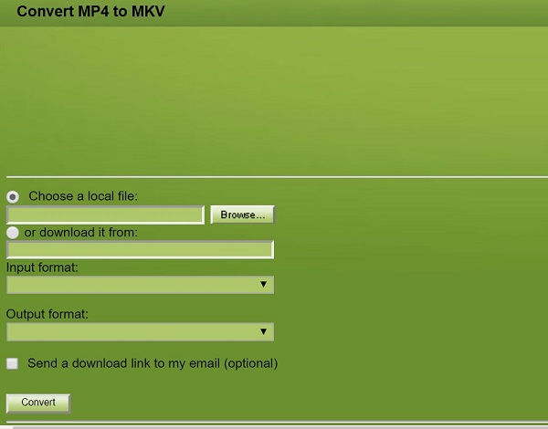 Конвертировать MP4 в MKV через ConvertFiles