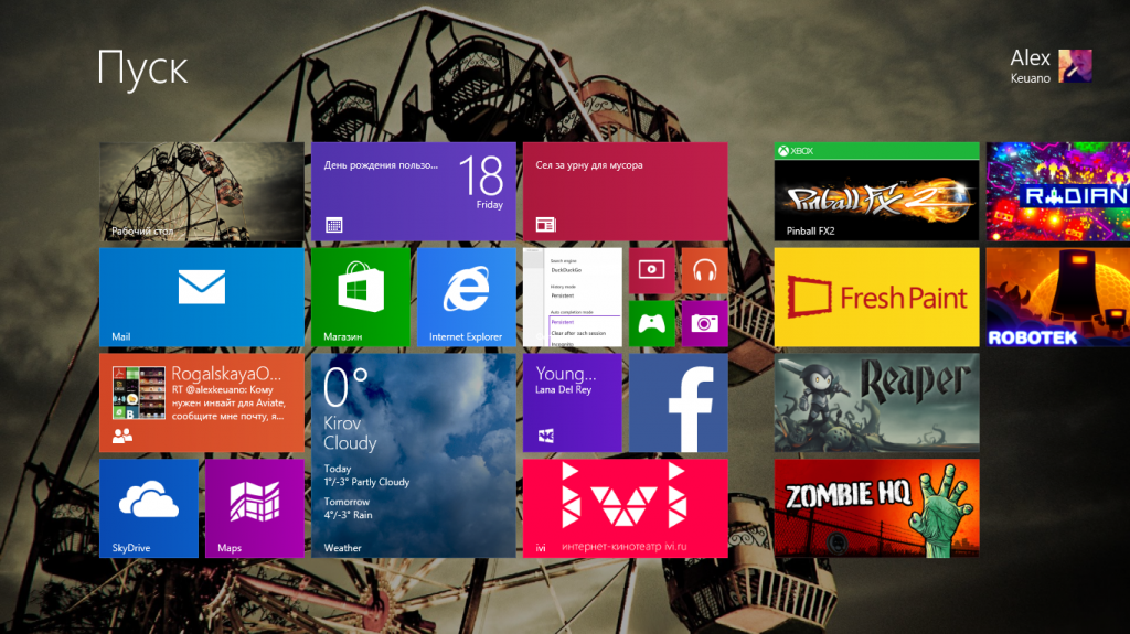 Windows 8 как выглядит рабочий стол