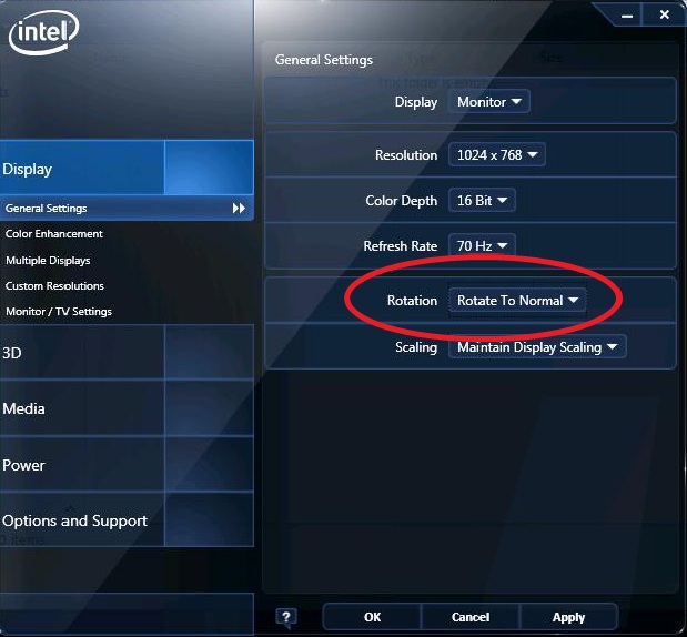 Intel® Graphics and Media Control Panel