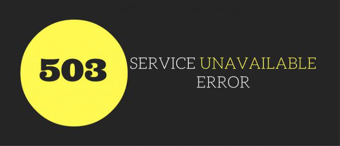 503 service temporarily unavailable что это значит