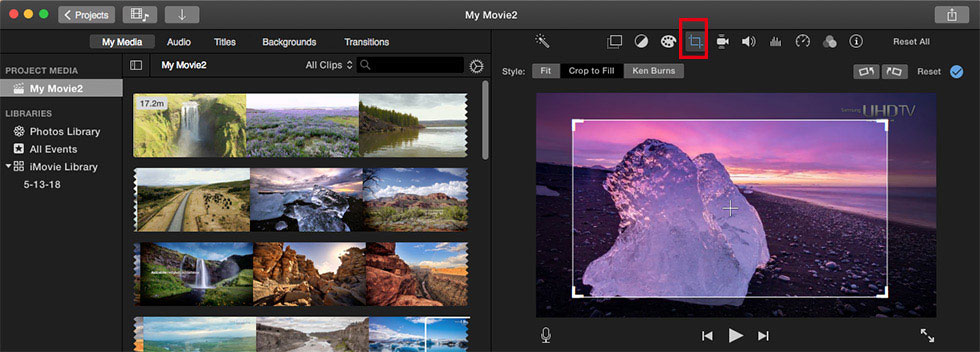 How to Crop Video in iMovie