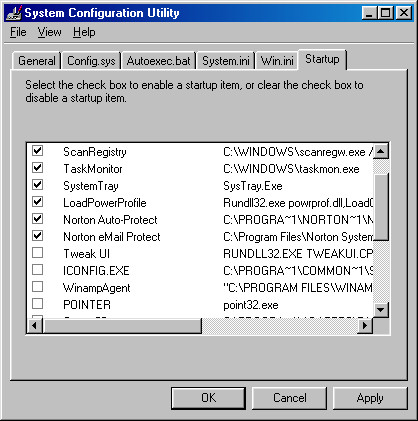 System Configuration Utility