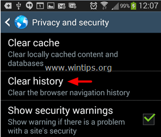 android-clear-navigation-history