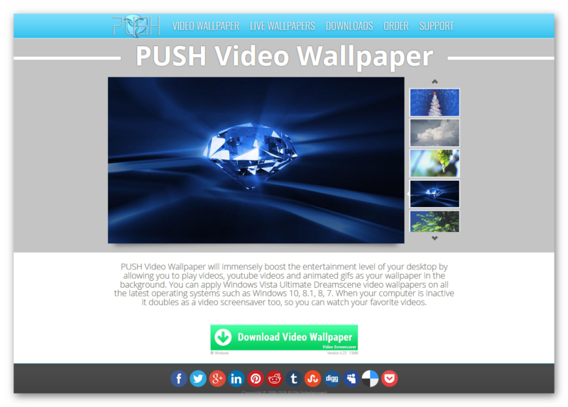 Программа для живых обоев. Push Video Wallpaper. Push Video Screensaver.