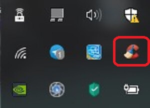 Иконка CCleaner в трее